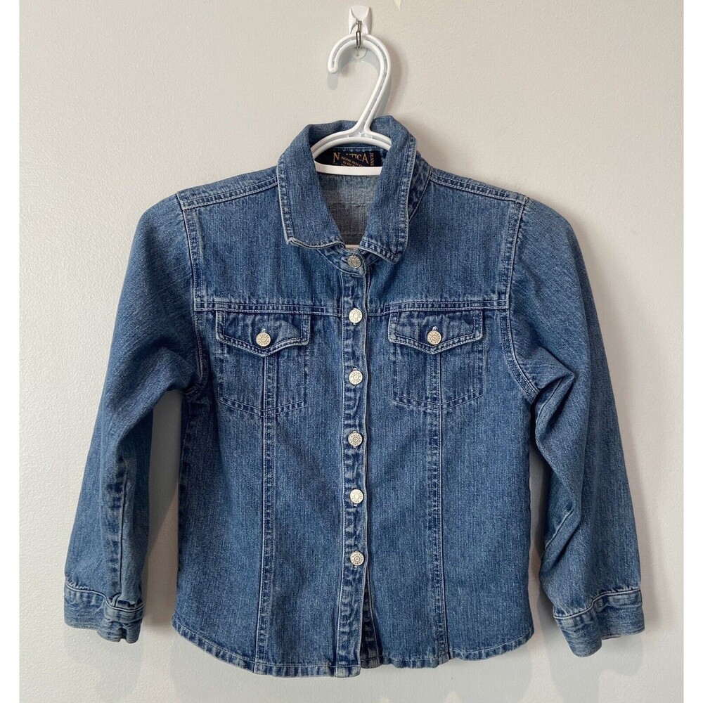 Nautica Girls Size Medium Denim Jacket